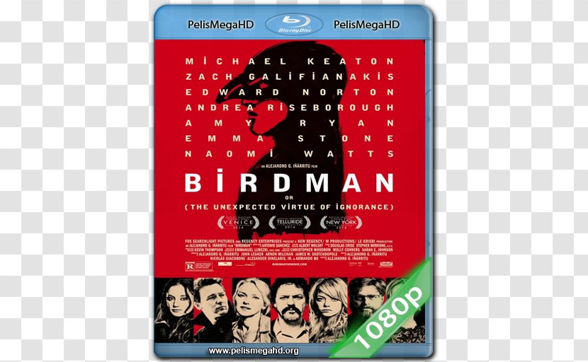 Birdman Film Poster Actor - Naomi Watts - Zach Galifianakis Hangover Transparent PNG