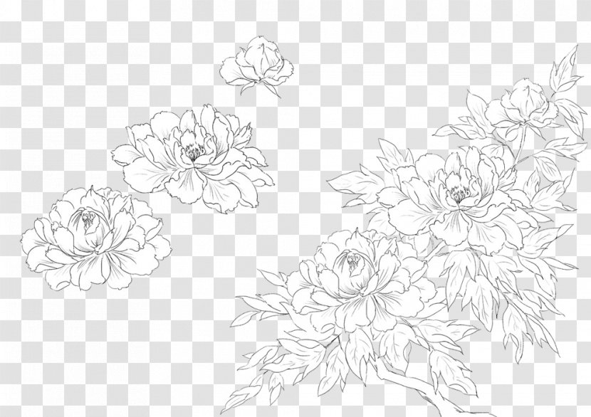 Floral Design White Pattern - Branch Transparent PNG