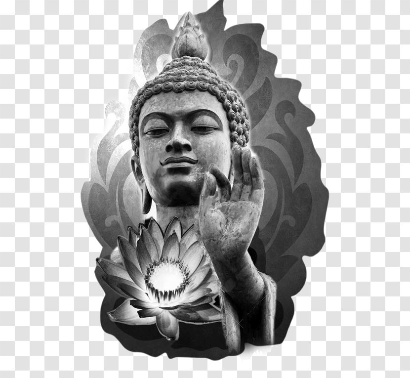 Gautama Buddha Buddhism Sleeve Tattoo Padma - Carving - Loard Budha Transparent PNG