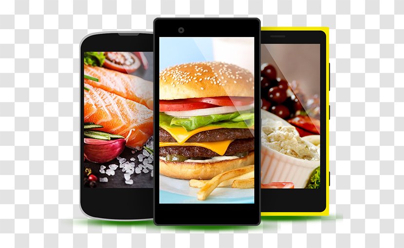 Smartphone Fast Food Cuisine - Communication Device Transparent PNG