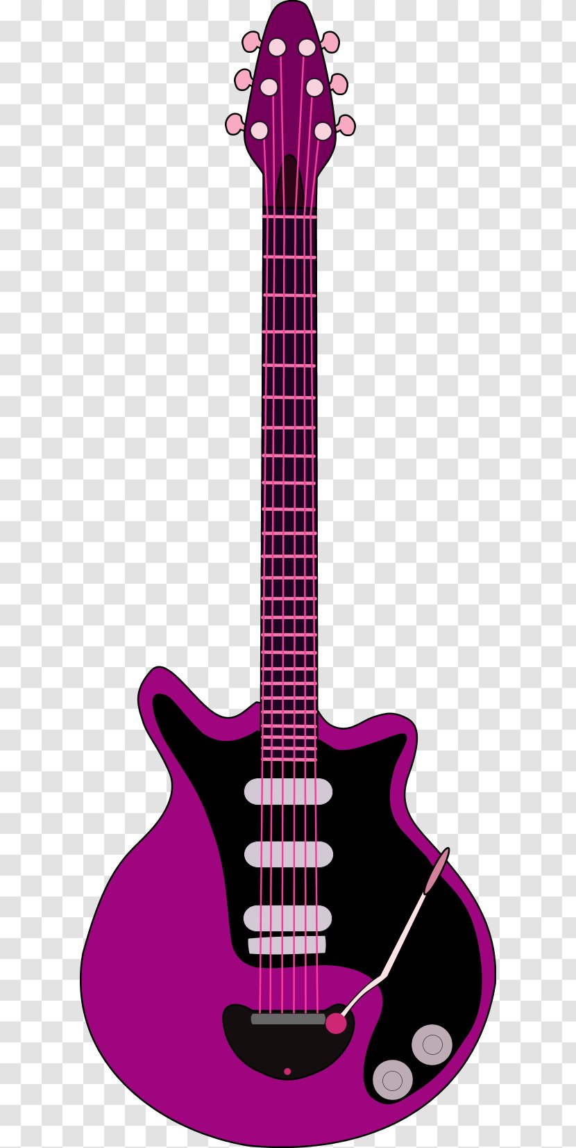 Red Special Electric Guitar Clip Art - Frame Transparent PNG