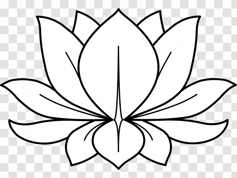 Drawing Floral Design Symbol Line Art Flower - Frame - Lotus Buddha's Words Transparent PNG