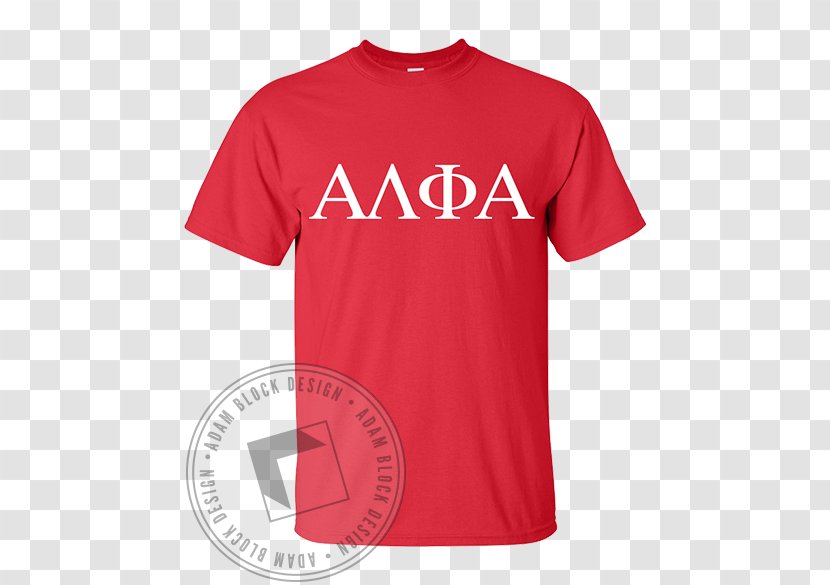 T-shirt Sleeve Clothing Hoodie - Active Shirt - Alpha Phi Transparent PNG