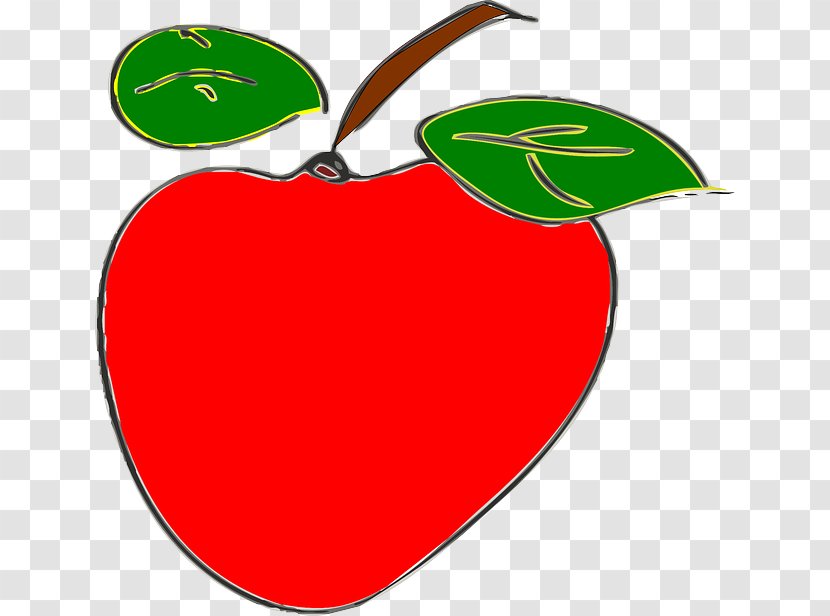 Apple Drawing Clip Art - Red Transparent PNG