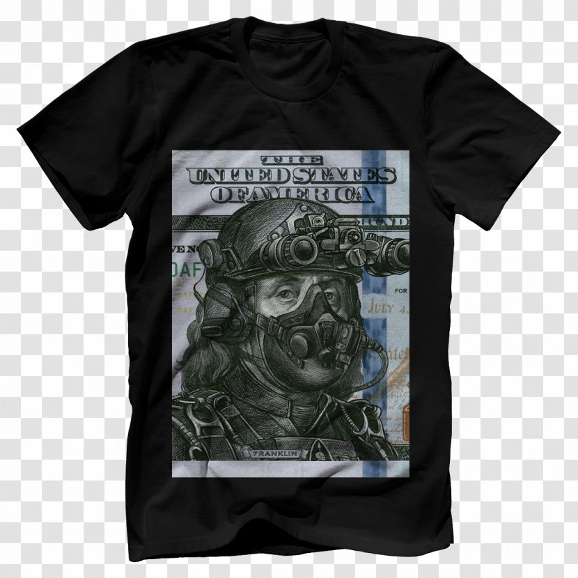 T-shirt United States Hoodie Clothing - Benjamin Franklin Transparent PNG