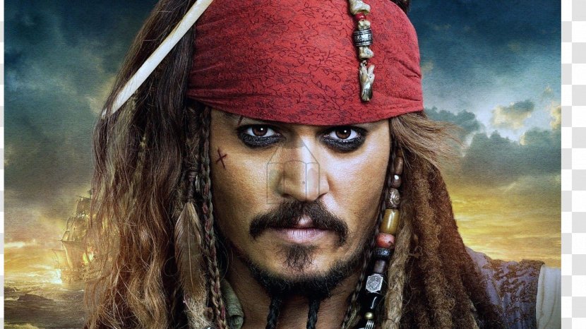 Jack Sparrow Johnny Depp Pirates Of The Caribbean: On Stranger Tides Will Turner - Facial Hair Transparent PNG