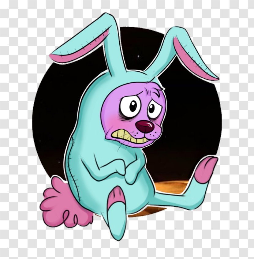Hare Easter Clip Art - Watercolor - Courage The Cowardly Dog Transparent PNG