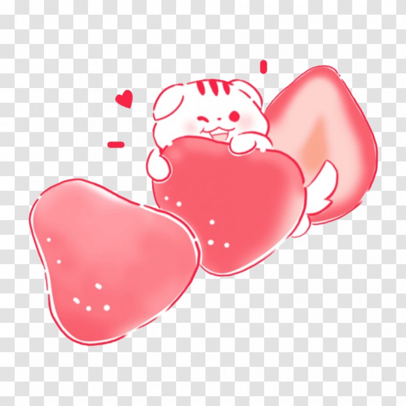 Kawaii Image Cuteness Sticker Cat - Love - Adesivo Ornament Transparent PNG