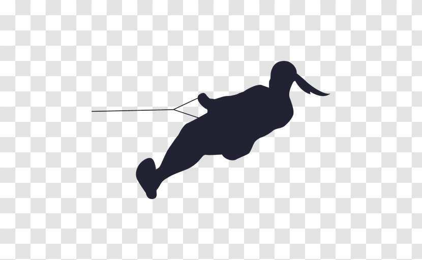 Silhouette Water Skiing Surfing - Wing - Ski Transparent PNG