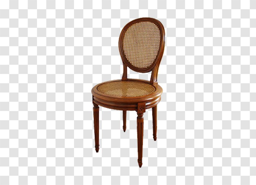 Chair Table Fauteuil Louis XVI Style Caning - Wood Transparent PNG