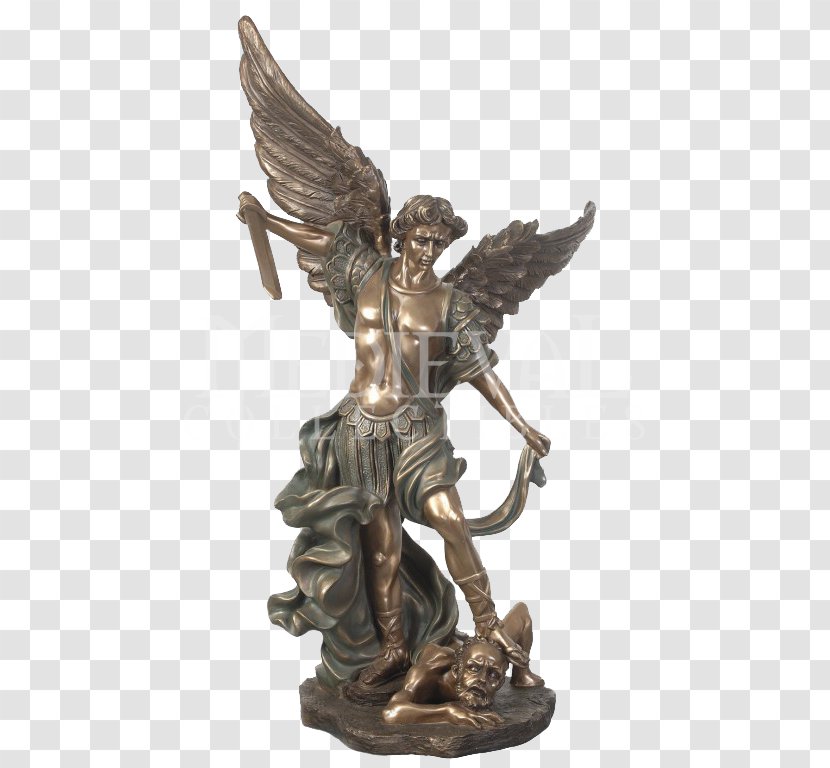 Michael Bronze Sculpture Statue Figurine - Classical Transparent PNG