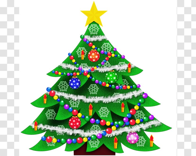 Christmas Tree Santa Claus Clip Art - New Year Transparent PNG