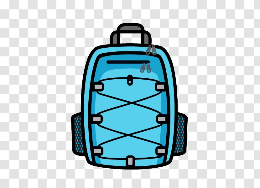 Backpack Flat Design Bag - Aqua Transparent PNG