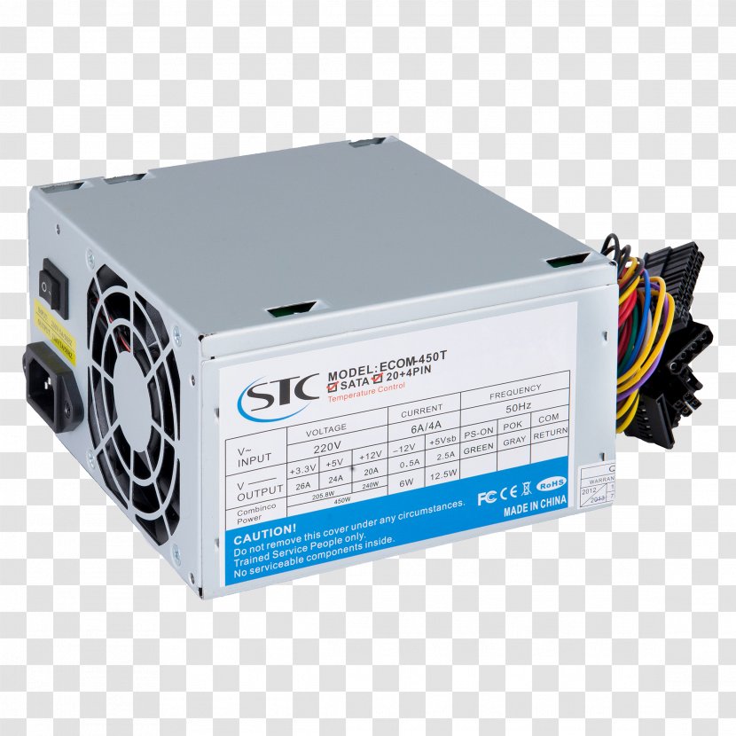 Power Converters Supply Unit ATX Computer Serial ATA - Com - Electricity Supplier Transparent PNG
