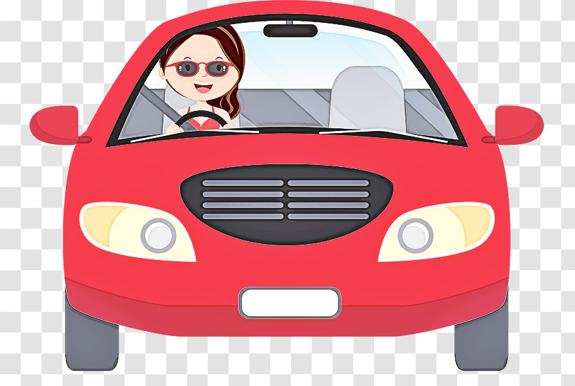 Vehicle Cartoon Transport Red Car Transparent PNG