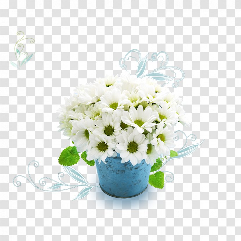 Flower Wallpaper - Plant - Vase Of White Flowers Transparent PNG