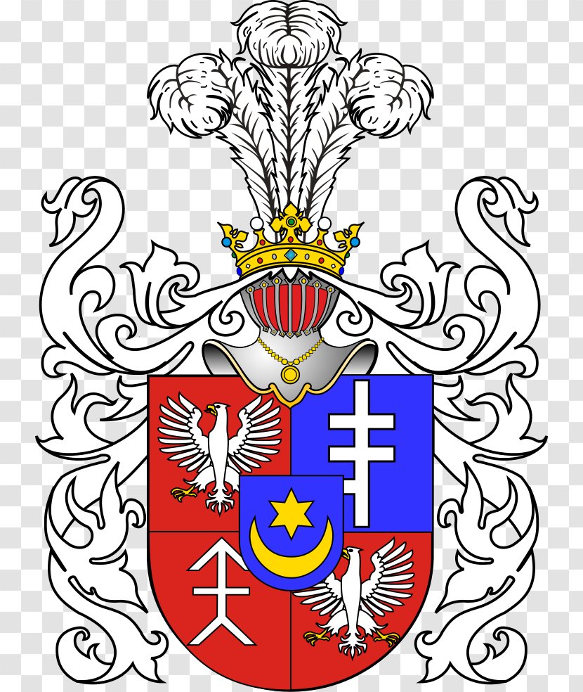 Poland Leliwa Coat Of Arms Sieniawski Crest - Herby Szlachty Polskiej Transparent PNG