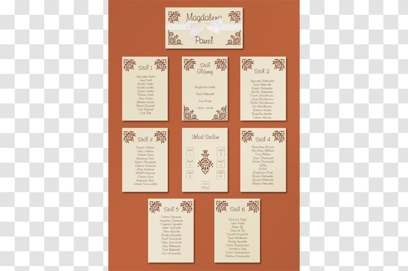 Copper Table Paper Wedding Invitation Material - Organza - PLAN Transparent PNG