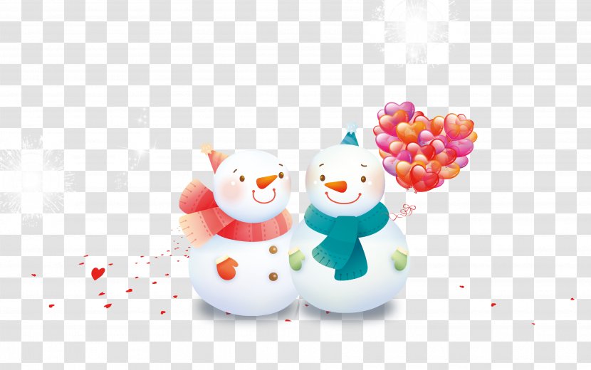 Snowman - Snowflake - Vector Transparent PNG