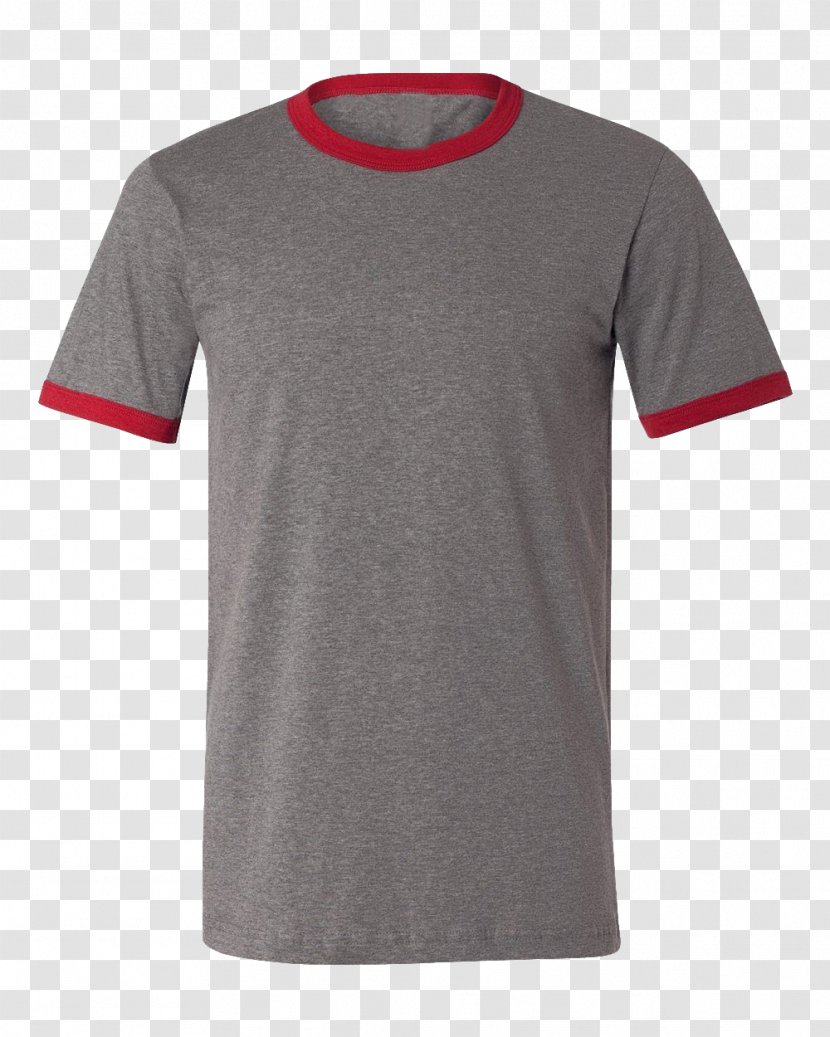 Ringer T-shirt Long-sleeved - Printed Tshirt Transparent PNG