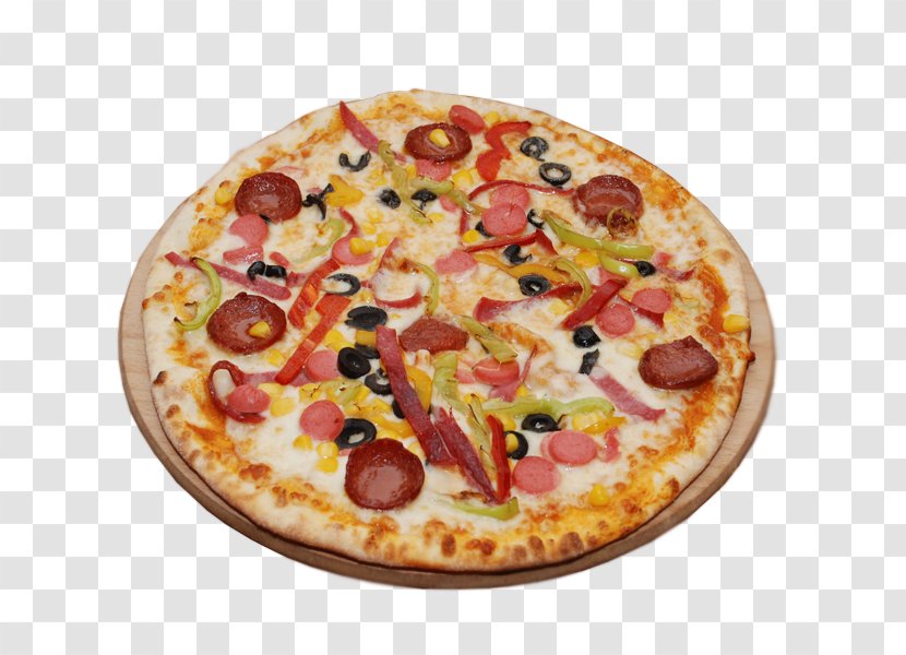 California-style Pizza Sicilian Domino's Pepperoni - Food Transparent PNG