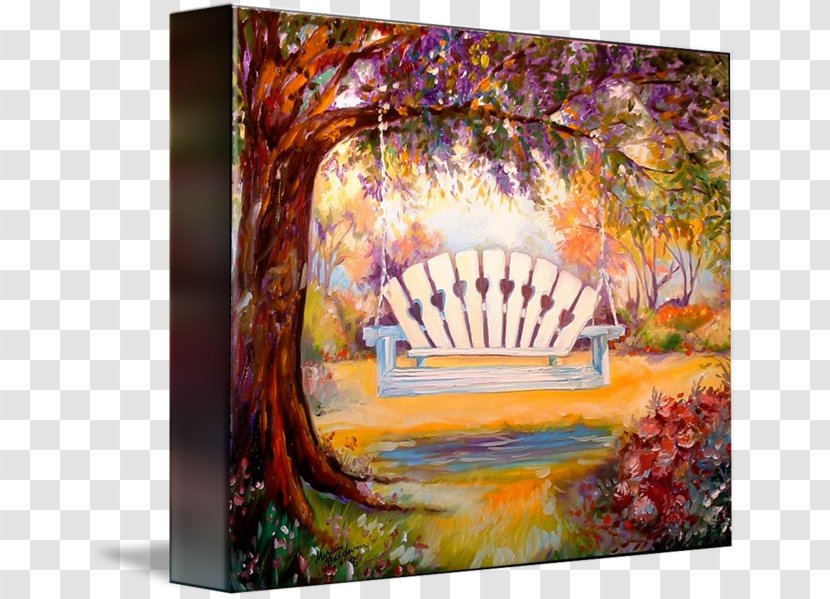 Modern Art Acrylic Paint Painting - Resin - Swing For Garden Transparent PNG