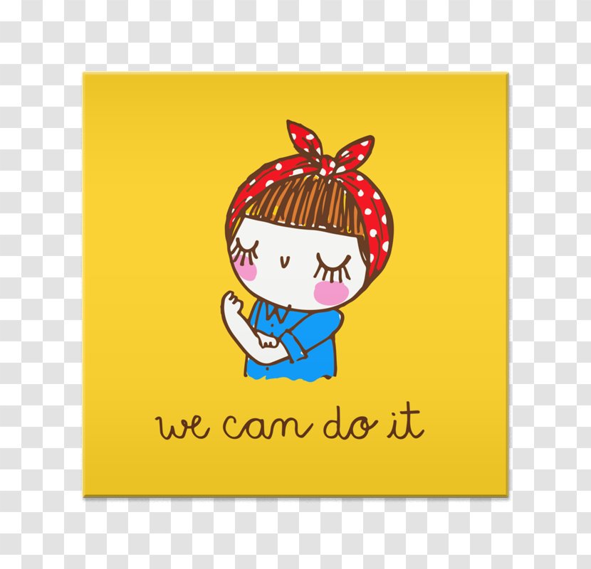 We Can Do It! Rosie The Riveter Poster Drawing - Greeting Card - It Woman Transparent PNG