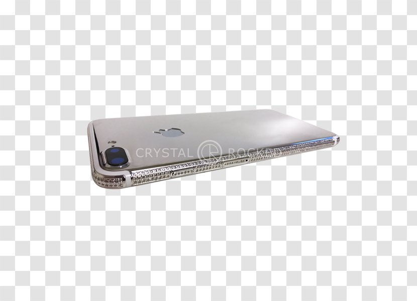 IPhone 8 Plus 4 Swarovski AG Crystal Rocked Apple - Electronic Device - Plating Transparent PNG