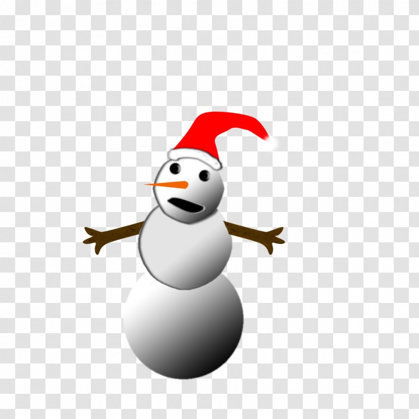 Beak Flightless Bird Clip Art - Simple Snowman Transparent PNG