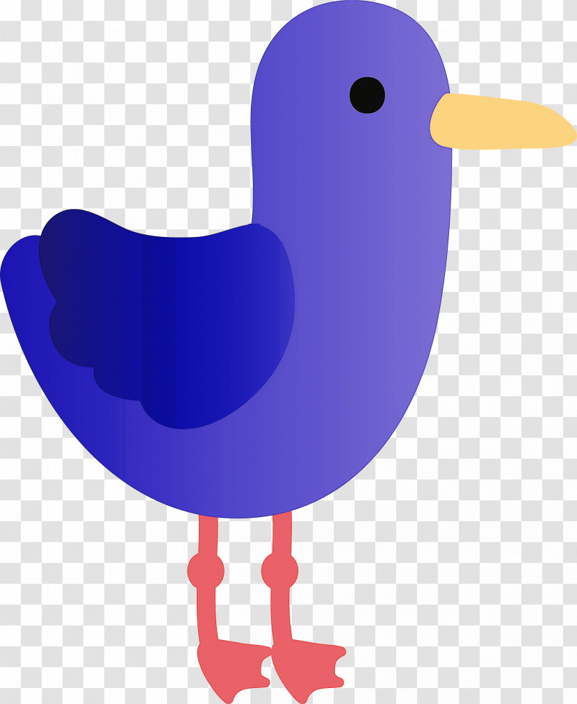 Purple Bird Beak Duck Transparent PNG