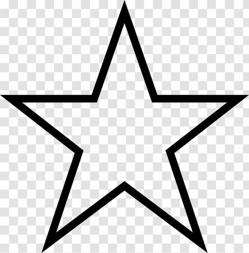Star Black And White Clip Art - Monochrome Photography Transparent PNG