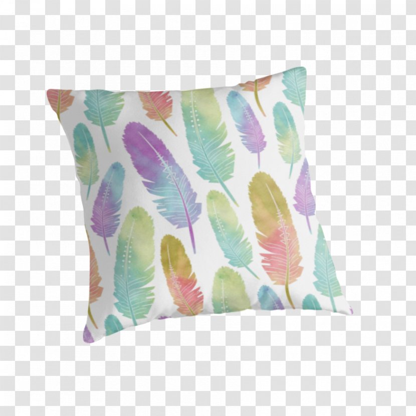 Throw Pillows Cushion Towel Feather - Bohochic - Watercolor Baby Transparent PNG