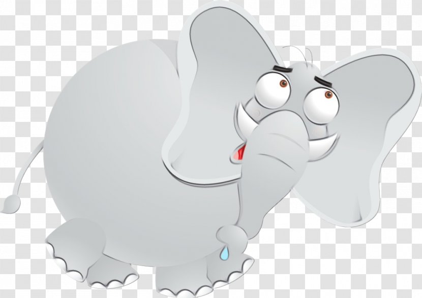 Product Design Elephant Cartoon Carnivores - Elephants And Mammoths Transparent PNG