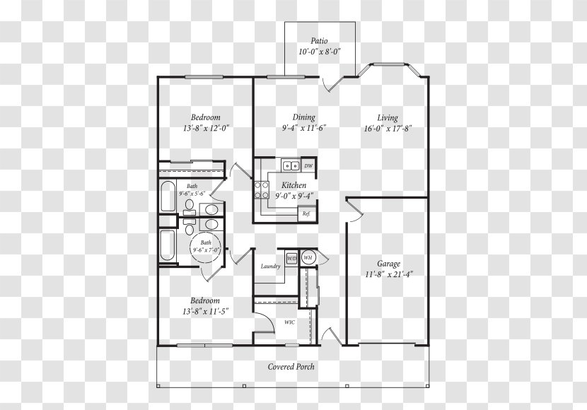 Drawing Floor Plan Cottage Paper Transparent PNG