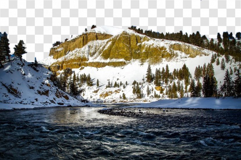 Tower Fall Yellowstone Caldera Upper Falls Sheepeater Cliff River - Water Resources - Mysterious Snow Mountain Transparent PNG