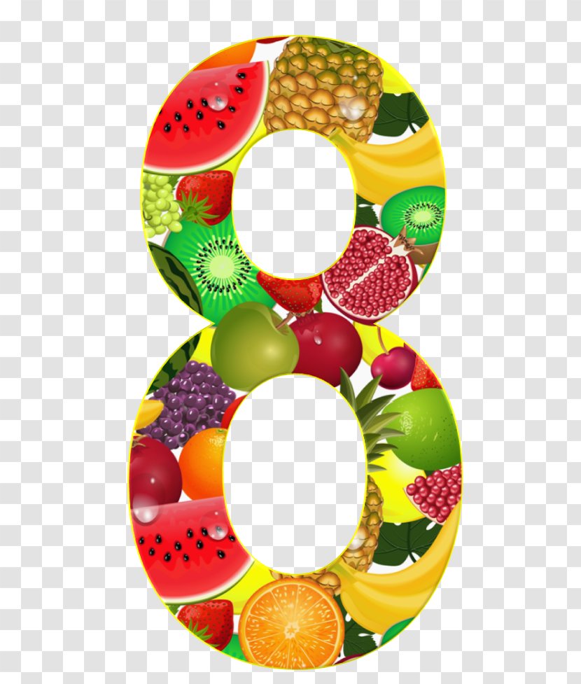Numerical Digit Number Fruit Clip Art - Food - Yandex Search Transparent PNG