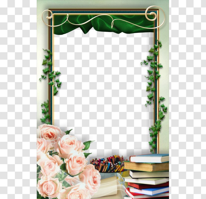 Picture Frame School Film - Rose Family - Green Plants And Windows Transparent PNG