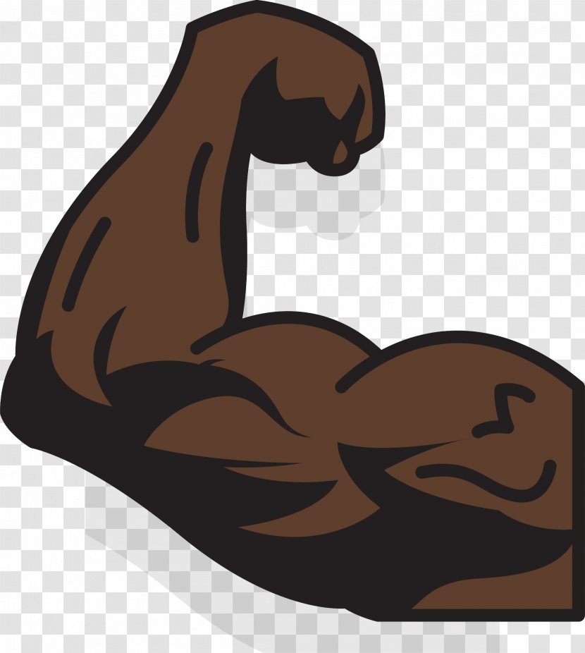 Arm Icon - Cartoon - Strong Black Transparent PNG