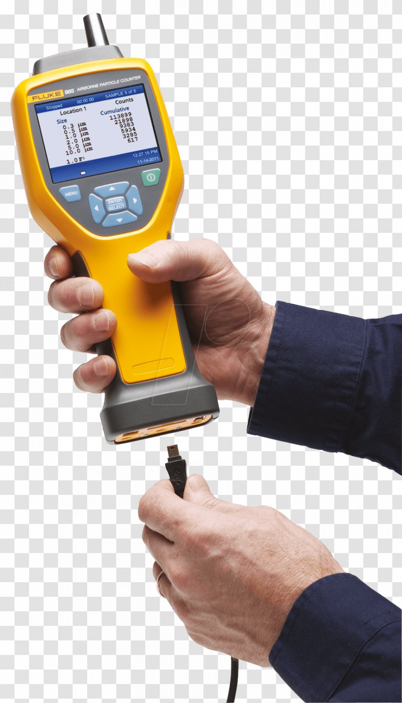 Micrometer Measurement Fluke Corporation Anemometer - Particle Size - Lithium Nitrate Transparent PNG