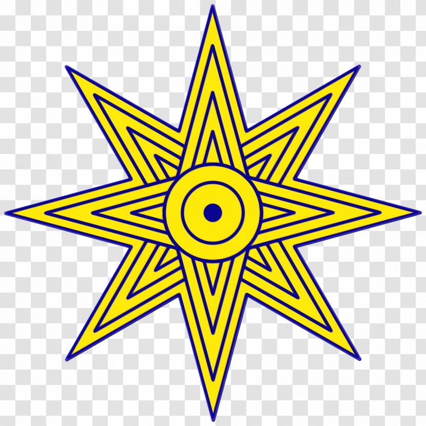 Star Of Ishtar Inanna Goddess Babylon Octagram - Symbol - Symmetry Transparent PNG