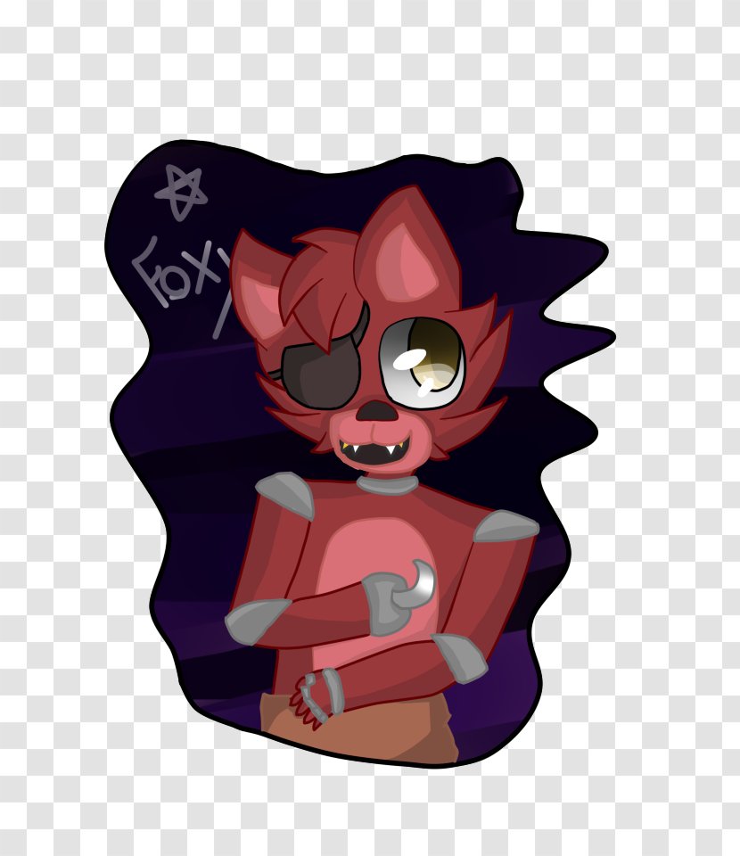 Five Nights At Freddy's Drawing Fan Art Illustration Cartoon - Nightmare Foxy Transparent PNG