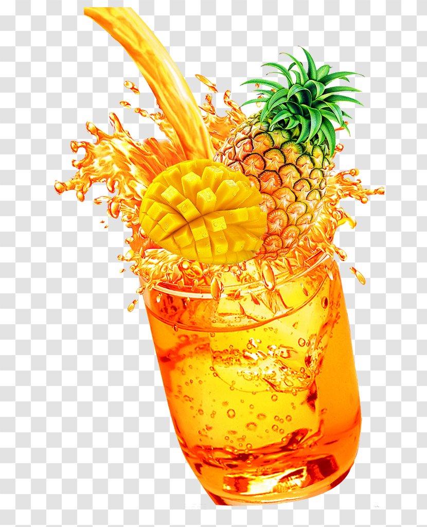 Orange Juice Mai Tai Pineapple Jus Dananas - Fruit - Creative Juices Transparent PNG