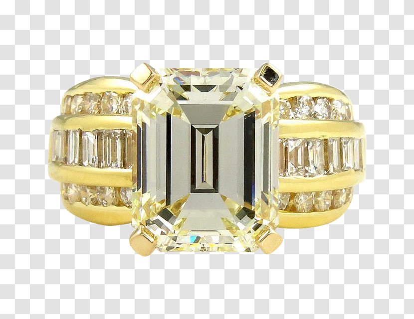 Diamond Cut Gemological Institute Of America Wedding Ring - Colored Gold Transparent PNG