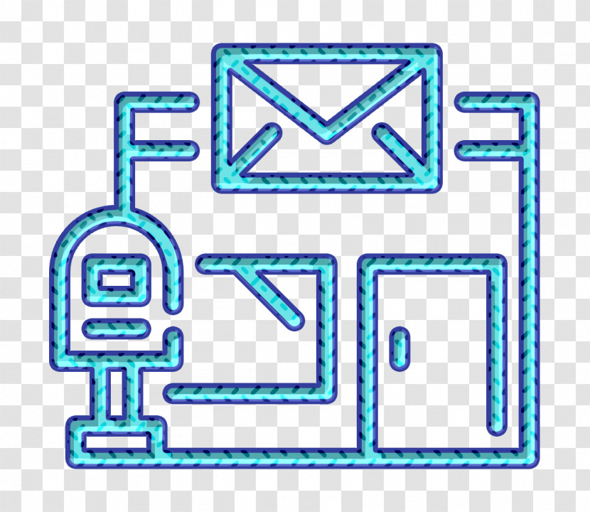 Post Office Icon Building Icon Mailbox Icon Transparent PNG