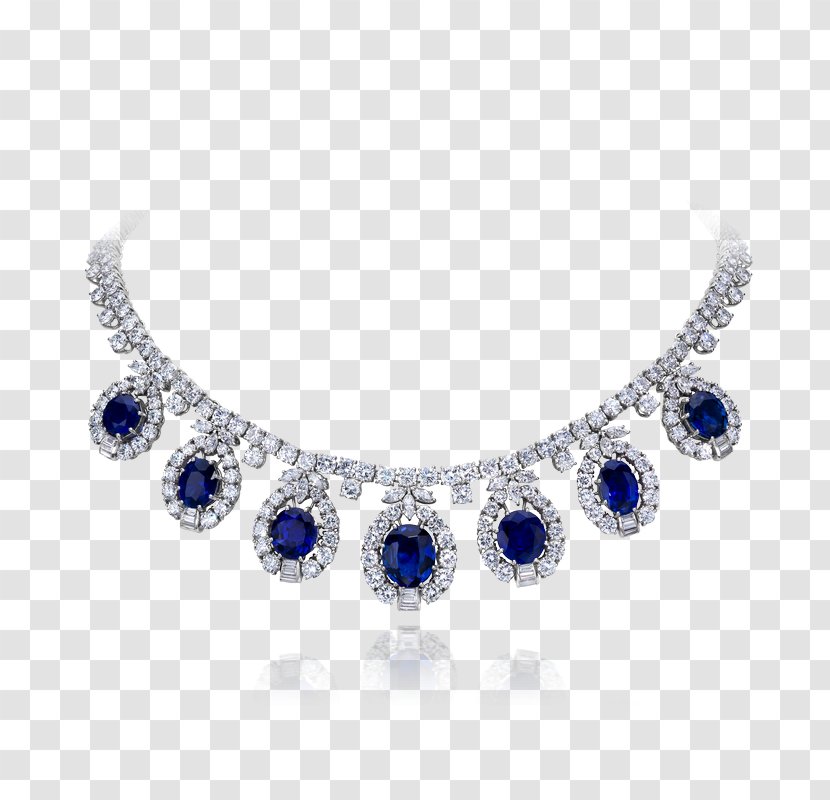 Sapphire Necklace Silver Body Jewellery - Fashion Accessory Transparent PNG