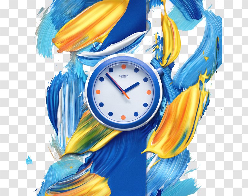 Swatch Painting Art Illustration - Clock - Paint Transparent PNG