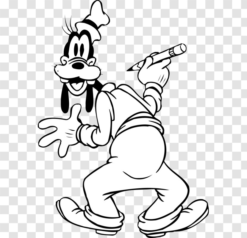 Goofy Mickey Mouse Coloring Book Drawing Animated Cartoon - Adult Transparent PNG