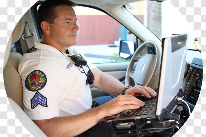 Mobile Data Terminal Police Car Officer - Motor Vehicle - Traffic Gesture Transparent PNG