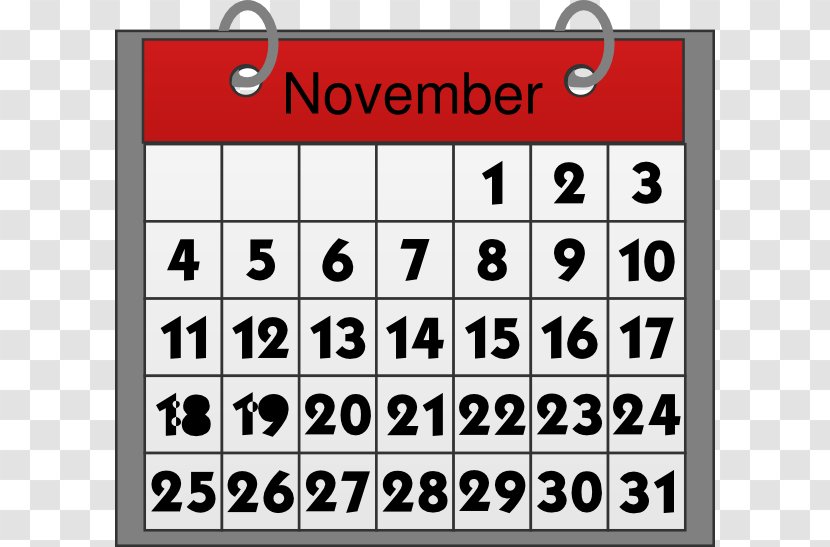Calendar May Clip Art - February - November Cliparts Transparent PNG
