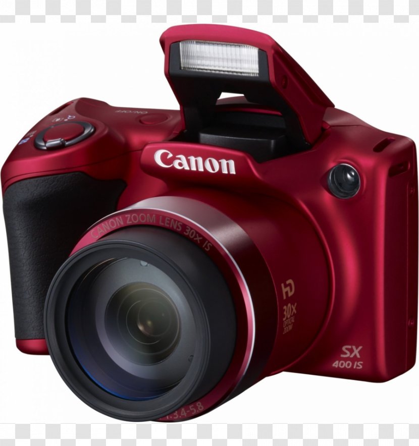 Canon PowerShot SX410 IS Point-and-shoot Camera Zoom Lens Transparent PNG